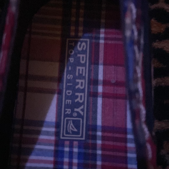 Sperry Top Sliders Plaid Slip on Deck Shoes Size 9 need cleaning good condition - Picture 4 of 6
